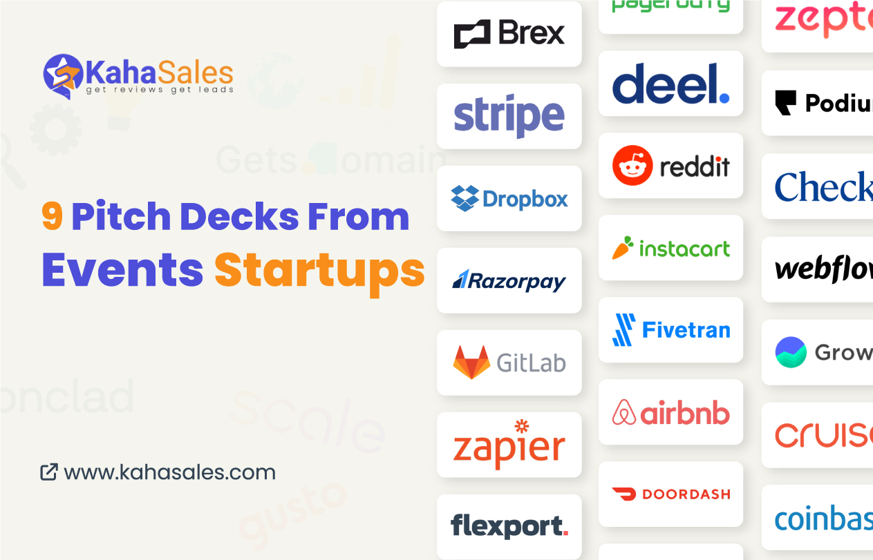 9 Pitch Decks From Events Startups